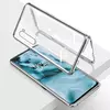 Чехол бампер для OnePlus Nord Anomaly Magnetic 360 With Glass Silver (Серебристый)