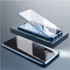 Противоударный чехол бампер для Xiaomi Mi Note 10 Anomaly Magnetic 360 With Glass Blue (Синий) 