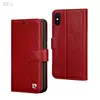 Премиальный чехол книжка с натуральной кожи Pierre Cardin Filp Cover Case для iPhone Xs Red (Красный) PCS-P08 