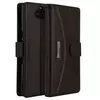 Чехол книжка IDOOLS Luxury Case для Sony Xperia 10 Plus Deep brown (Темно-коричневый)