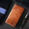 Чехол книжка для Xiaomi Mi Note 10 Lite idools Retro Brown (Коричневый)