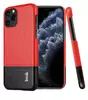Чехол бампер для iPhone 11 Pro Imak Leather Fit Black&Red (Черный&Красный)