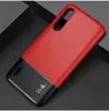 Чехол бампер для Xiaomi MiA3 Imak Leather Fit Black / Red (Черный / Красный) 