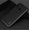 Чехол бампер для Xiaomi Redmi Note 7 Pro Imak Leather Fit Black (Черный) 