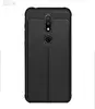 Чехол бампер для Nokia 6.1 Plus Imak TPU Leather Pattern Black (Черный)