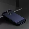 Чехол бампер для OnePlus 7 Pro iPaky Carbon Fiber Blue (Синий) 