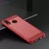 Чехол бампер для Huawei Y9 2019 iPaky Carbon Fiber Red (Красный)