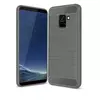 Чехол бампер Ipaky Carbon Fiber для Samsung Galaxy A8 Plus 2018 A730F Gray (Серый)