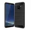 Чехол бампер Ipaky Carbon Fiber для Samsung Galaxy A8 Plus 2018 A730F Black (Черный)