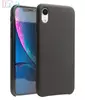 Чехол бампер для iPhone Xr Qialino Leather Back Case with Metal Buttons Black (Черный)