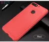 Чехол бампер для Huawei Y7 2018 Lenuo Leather Fit Red (Красный) 