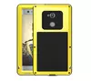 Бронированный Противоударный алюминиевый чехол бампер Love Mei Powerful для Sony Xperia XA2 2018 Yellow (Желтый)