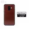 Чехол бампер для Samsung Galaxy A6 2018 Mofi Leather Bumper Dark Brown (Темно Коричневый)