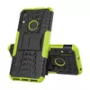 Противоударный чехол бампер для Huawei Y6 2019 Nevellya Case (встроенная подставка) Green (Зеленый) 