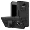 Противоударный чехол бампер для Motorola Moto G7 Plus Nevellya Case (встроенная подставка) Black (Черный) 
