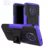 Противоударный чехол бампер для Motorola Moto G6 Play Nevellya Case (встроенная подставка) Purple (Пурпурный) 