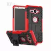 Противоударный чехол бампер для Sony Xperia XZ2 Compact Nevellya Case (встроенная подставка) Red (Красный) 