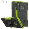 Противоударный чехол бампер для Xiaomi Mi Max 3 Nevellya Case (встроенная подставка) Green (Зеленый) 