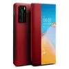 Чехол книжка для Huawei P40 Pro Qialino Leather Flip View Red (Красный)