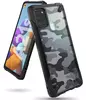 Чехол бампер Ringke Fusion-X для Samsung Galaxy A21s Camo Black (Камуфляж Черный) 8809716077342