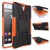 Противоударный чехол бампер для Sony Xperia E5 Nevellya Case (встроенная подставка) Orange (Оранжевый) 