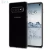 Чехол бампер Spigen Case Liquid Crystal для Samsung Galaxy S10 Crystal Clear (Прозрачный)