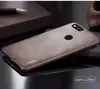 Чехол бампер X-Level Leather Case для Huawei Y7 2018 Dark Coffe (Кофейный)