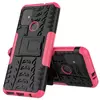 Противоударный чехол бампер для Motorola Moto G20 Nevellya Case (встроенная подставка) Pink (Розовый) 