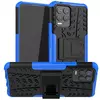 Противоударный чехол бампер для Vivo V21e Nevellya Case (встроенная подставка) Blue (Синий) 