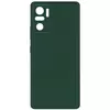 Чехол Silicone Cover Full Camera without Logo (A) для Xiaomi Redmi Note 10 / Note 10s Зеленый / Dark green