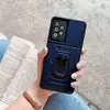 Чехол бампер для Samsung Galaxy M22 Anomaly CamShield S (шторка на камеру + подставка) Blue (Синий) 