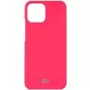 Чехол Silicone Cover Full Protective (AAA) для Xiaomi Mi 11 Lite Розовый / Shiny pink