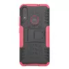 Противоударный чехол бампер для Motorola Moto E7i Power Nevellya Case (встроенная подставка) Pink (Розовый) 