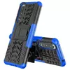 Противоударный чехол бампер для Sony Xperia 5 III Nevellya Case (встроенная подставка) Blue (Синий) 