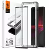 Защитное стекло для Sony Xperia 1 III Spigen ALM GLASS FC Black (Черный) AGL02893