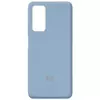 Чехол Silicone Cover Full Protective (AA) для Xiaomi Mi 10T / Mi 10T Pro Голубой / Lilac Blue