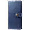 Кожаный чехол книжка GETMAN Gallant (PU) для Realme 7 Pro Синий