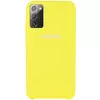 Чехол Silicone Cover (AAA) для Samsung Galaxy Note 20 Желтый / Bright Yellow
