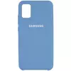Чехол Silicone Cover (AAA) для Samsung Galaxy A71 Синий / Denim Blue