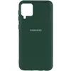 Чехол Silicone Cover My Color Full Protective (A) для Samsung Galaxy A12 / M12 Зеленый / Dark green