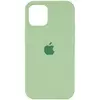 Чехол Silicone Case Full Protective (AA) для Apple iPhone 12 Pro Max (6.7"") Мятный / Mint