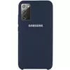 Чехол Silicone Cover (AAA) для Samsung Galaxy Note 20 Синий / Midnight blue