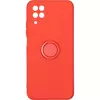 Чехол TPU Candy Ring Full Camera для Samsung Galaxy A12 / M12 Красный / Red