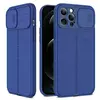 Чехол бампер для Xiaomi Mi 11 Lite / 11 Lite 5G NE Anomaly Leather Fit Pro (Шторка На Камеру) Blue (Синий)