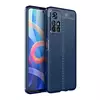 Чехол бампер для Xiaomi Poco M4 Pro 5G Anomaly Leather Fit Blue (Синий)