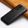 Кожаный чехол бампер для Samsung Galaxy A12 Nacho Anomaly Crocodile Style Black (Черный) 