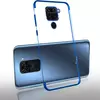 Чехол бампер для Motorola Moto E7 Plus Anomaly Color Plating Blue (Синий)