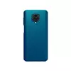 Чехол бампер для Xiaomi Redmi Note 10 Lite Nillkin Super Frosted Shield Blue (Синий) 