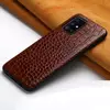 Кожаный чехол бампер для Samsung Galaxy A53 5G Anomaly Crocodile Style Brown (Коричневый) 