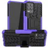 Противоударный чехол бампер для Vivo X60 Nevellya Case (встроенная подставка) Purple (Пурпурный) 